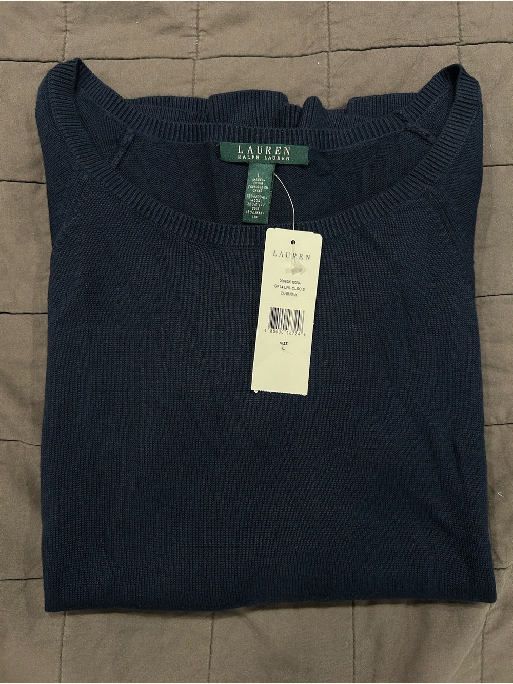 Lauren Ralph Lauren Navy Blue Crewneck Sweater